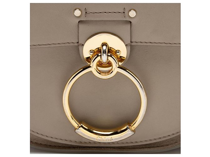 Chloé Bolso de Hombro Tess Small de Piel de Ternera Chloe Gris - vista 10