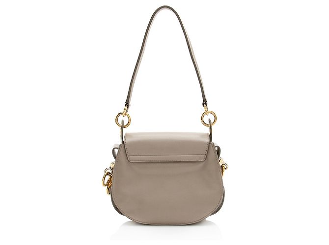 Chloé Bolso de Hombro Tess Small de Piel de Ternera Chloe Gris - vista 3