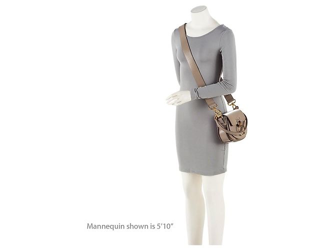 Chloé Bolso de Hombro Tess Small de Piel de Ternera Chloe Gris - vista 5