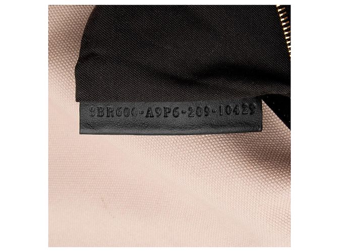 Fendi FF Bestickte Canvas Baguette Schultertasche Schwarz - Ansicht 6
