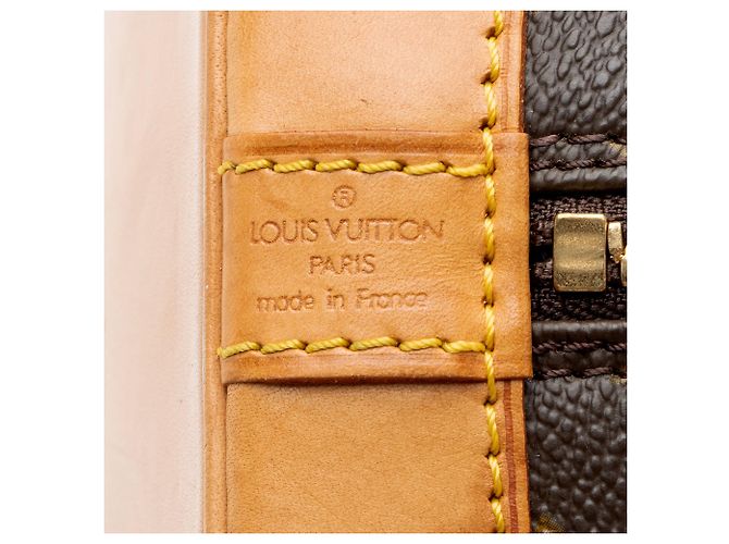 Louis Vuitton Vintage Monogramm Canvas Alma PM Handtasche Braun - Ansicht 8