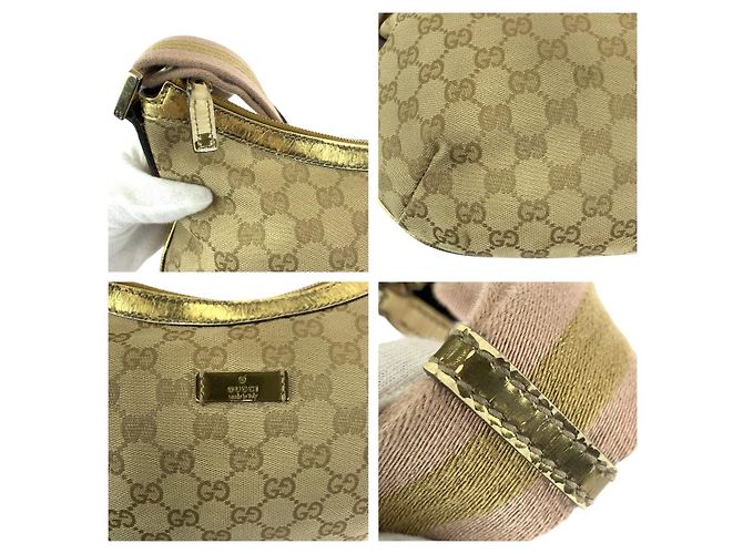 Borsa a Spalla in Tela GG e Pelle Verniciata Gucci - vista 5