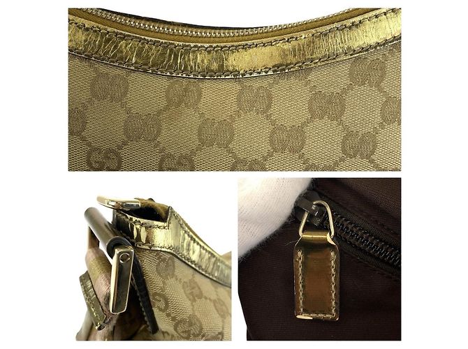 Borsa a Spalla in Tela GG e Pelle Verniciata Gucci - vista 6