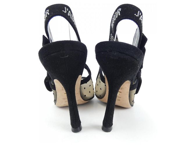 Décolleté slingback Christian Dior J'A DIOR Nero - vista 5