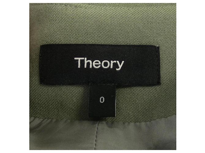 Chaqueta Theory Verde Caqui - vista 4