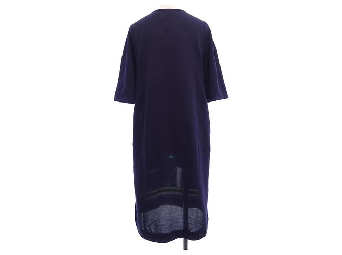 Hermès Twill Reine Kleid Blau - Ansicht 2