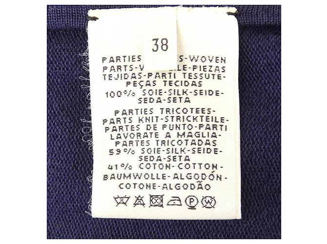 Hermès Twill Reine Kleid Blau - Ansicht 3