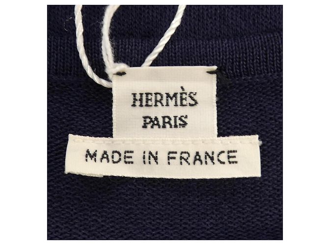 Hermès Twill Reine Kleid Blau - Ansicht 4