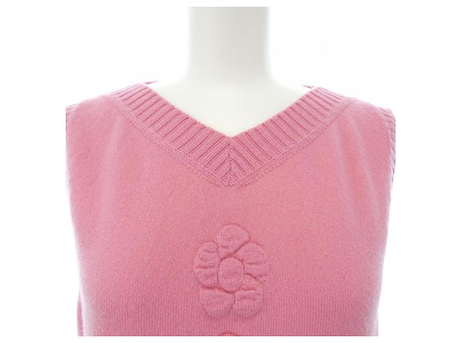 Chaleco de cachemira Chanel P53682K06991 Rosa - vista 5