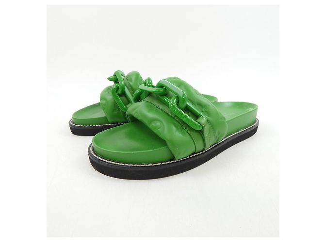Sandalias Sunset Line Louis Vuitton Verde - vista 3