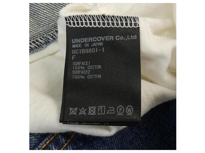 Camiseta UNDERCOVER Blanco Azul - vista 3