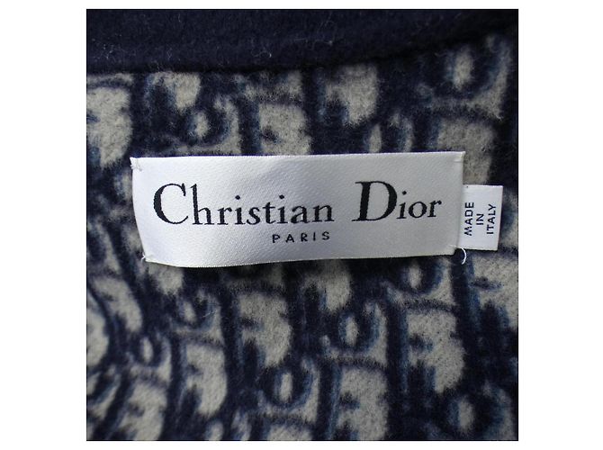 Abrigo de Lana Christian Dior Azul Azul marino - vista 5