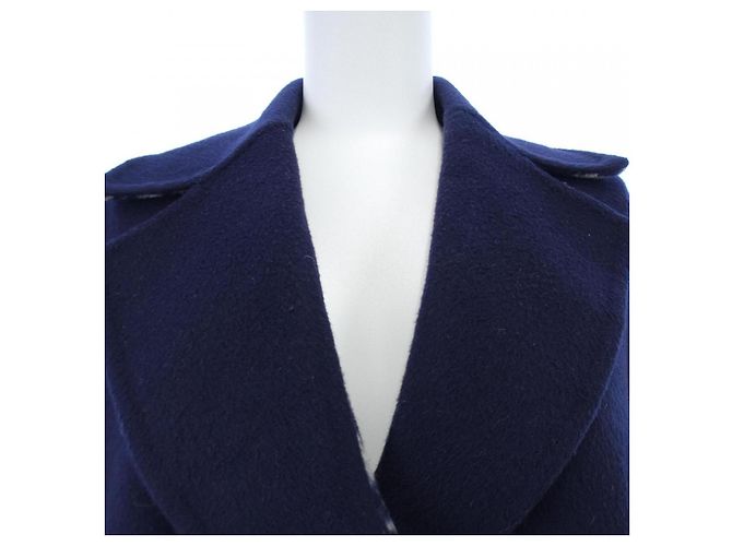 Abrigo de Lana Christian Dior Azul Azul marino - vista 6