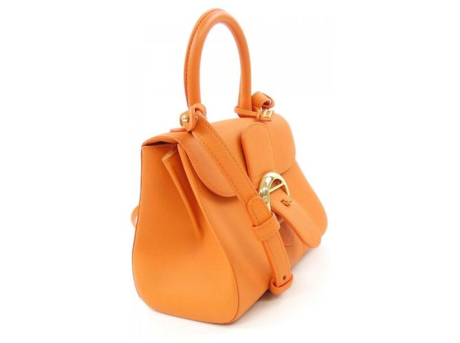 Borsa Delvaux Brillant Rodeo in vitello Arancione - vista 2
