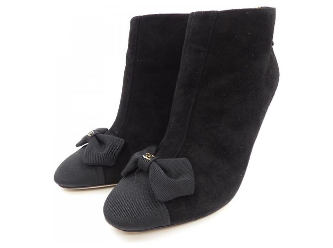 Botas de ante infantil Chanel G31332Y50133 Negro - vista 3