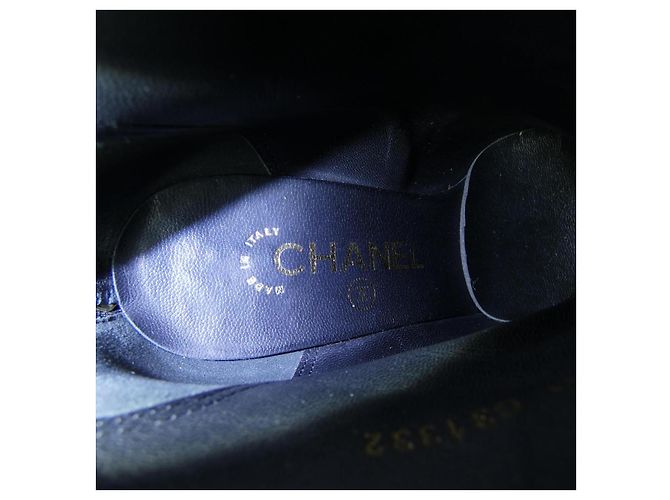 Botas de ante infantil Chanel G31332Y50133 Negro - vista 6