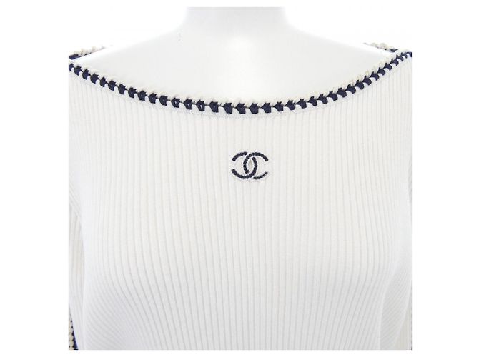 Chanel P72010K10343 Top Negro Blanco - vista 6