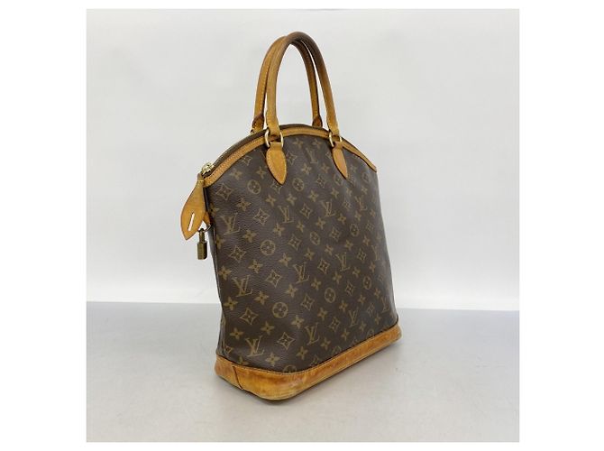 Borsa a mano verticale Lockit Monogram Louis Vuitton Marrone - vista 2