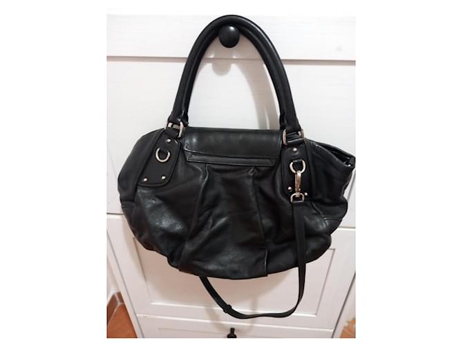 Vitello Prada Tasche aus schwarzem Leder - Ansicht 5