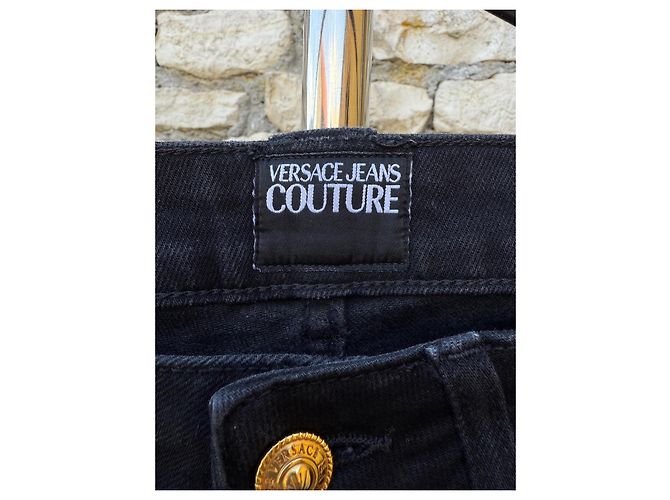 Polo Versace Nera in Cotone e Poliestere da Uomo Nero - vista 10