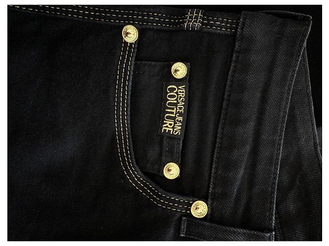 Polo Versace Nera in Cotone e Poliestere da Uomo Nero - vista 15
