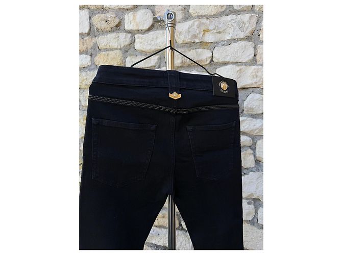 Polo Versace Nera in Cotone e Poliestere da Uomo Nero - vista 6