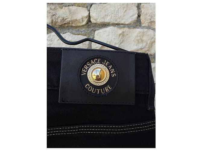 Polo Versace Nera in Cotone e Poliestere da Uomo Nero - vista 7