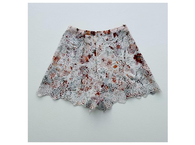 Shorts Flare florais de algodão Zimmermann Multicor - vista 2