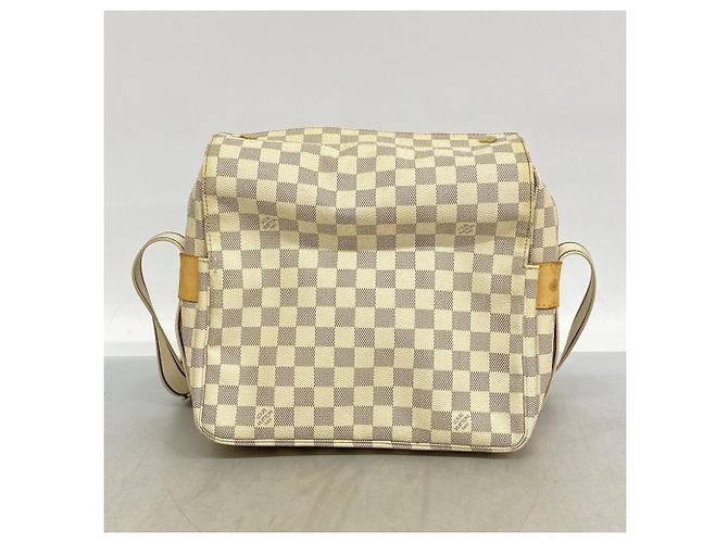Borsa a Spalla Naviglio Damier Azur di Louis Vuitton Bianco - vista 10