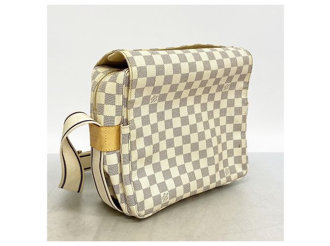 Borsa a Spalla Naviglio Damier Azur di Louis Vuitton Bianco - vista 2