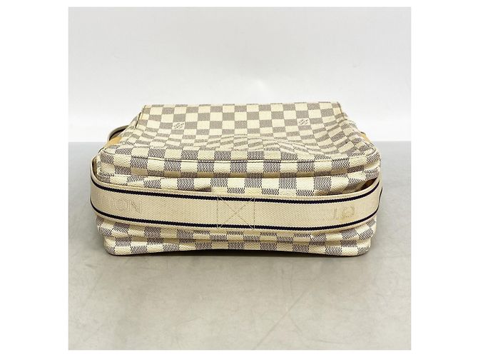 Borsa a Spalla Naviglio Damier Azur di Louis Vuitton Bianco - vista 3