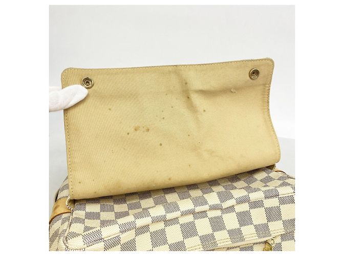 Borsa a Spalla Naviglio Damier Azur di Louis Vuitton Bianco - vista 6