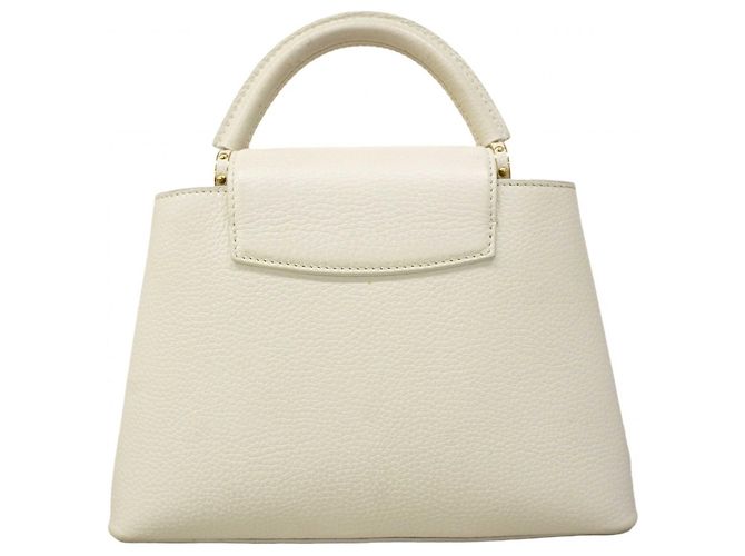 Borsa Capucines BB Louis Vuitton Bianco - vista 15