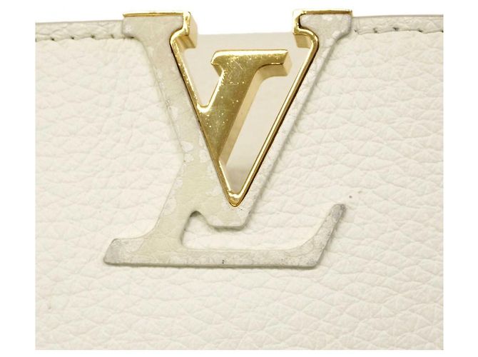 Borsa Capucines BB Louis Vuitton Bianco - vista 6