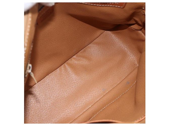 Céline Sac à main en toile Macadam CELINE en cuir PVC marron doré Auth ka3766 - vue 11