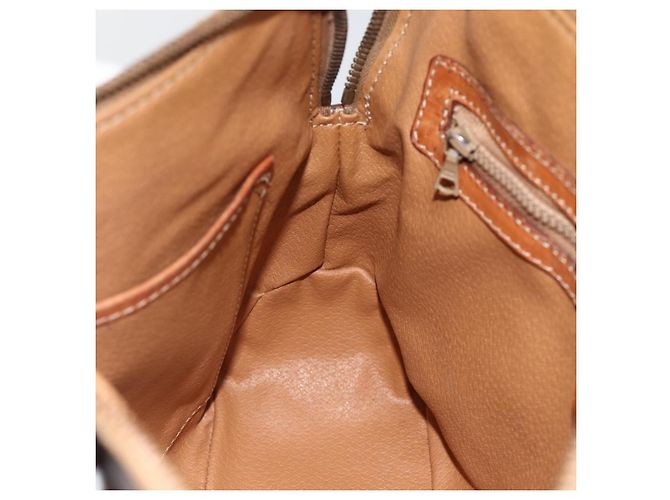 Céline Sac à main en toile Macadam CELINE en cuir PVC marron doré Auth ka3766 - vue 19