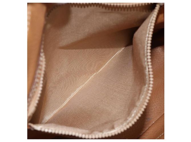 Céline Sac à main en toile Macadam CELINE en cuir PVC marron doré Auth ka3766 - vue 21