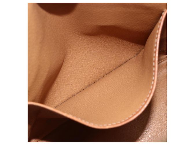 Céline Sac à main en toile Macadam CELINE en cuir PVC marron doré Auth ka3766 - vue 22