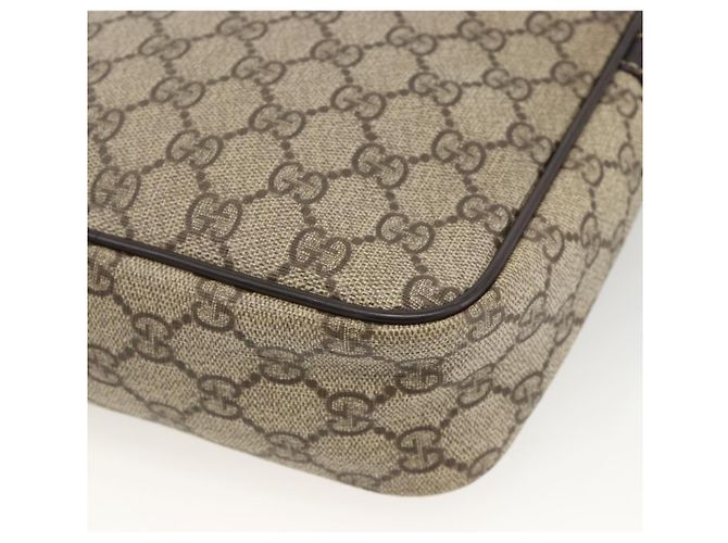 Gucci Borsa a spalla GG Supreme PVC Beige Oro 233268 Auth BAZ504 D'oro - vista 16