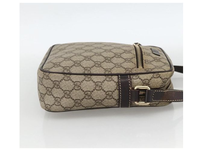 Gucci Borsa a spalla GG Supreme PVC Beige Oro 233268 Auth BAZ504 D'oro - vista 4