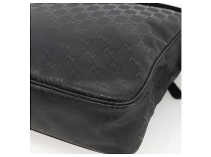 Borsa a Spalla GUCCI GG Implementation PVC Nero Argento 201448 Auth ka3847 - vista 15