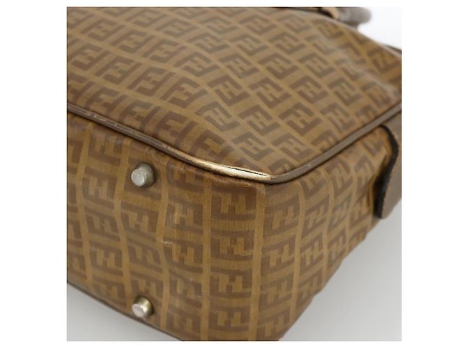 Fendi Borsa a mano in tela Zucchino beige Auth ka3802 - vista 9