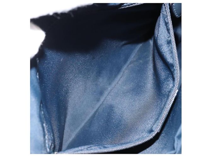 Borsa a Spalla in Tela Trotter Christian Dior Navy Argento Auth YKZ111 Blu navy - vista 21