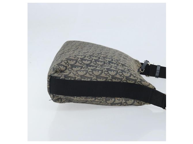 Borsa a Spalla in Tela Trotter Christian Dior Navy Argento Auth YKZ111 Blu navy - vista 3
