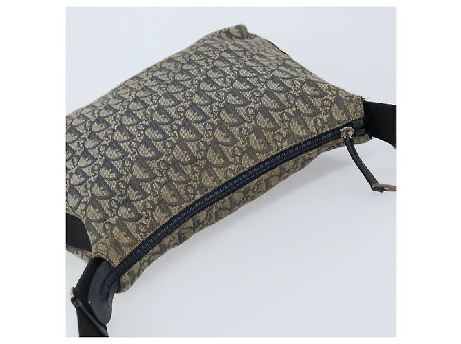 Borsa a Spalla in Tela Trotter Christian Dior Navy Argento Auth YKZ111 Blu navy - vista 6