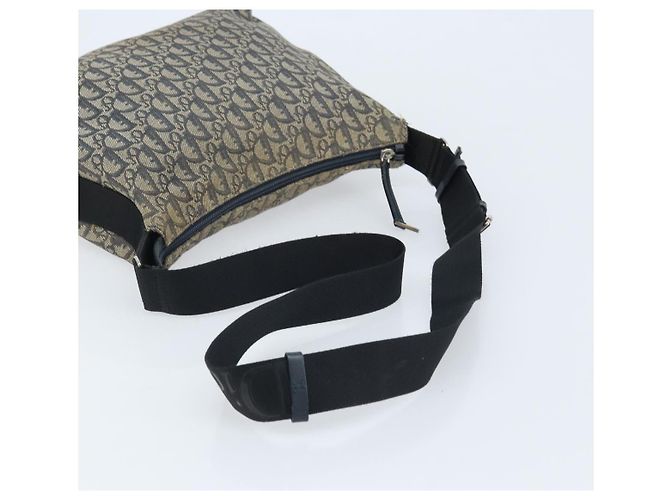Borsa a Spalla in Tela Trotter Christian Dior Navy Argento Auth YKZ111 Blu navy - vista 7