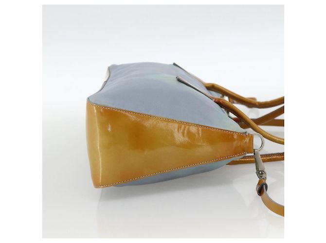PRADA Handtasche Nylon 2-Wege Hellblau Silber Auth INZ088 - Ansicht 4