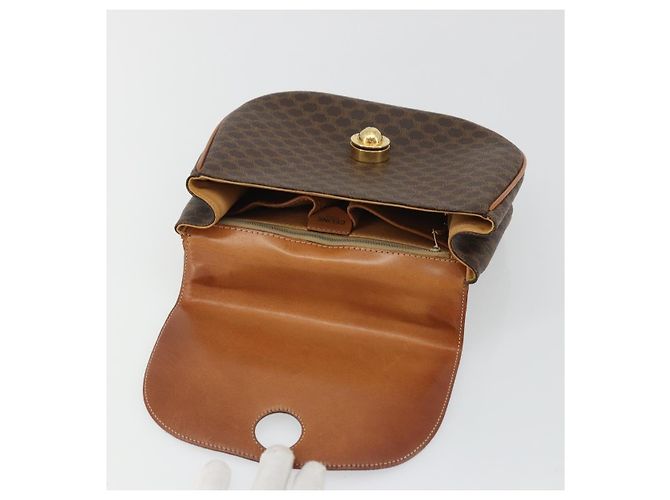 Céline Borsa a mano in tela Macadam Star Ball CELINE marrone oro Auth YKZ830A D'oro - vista 10