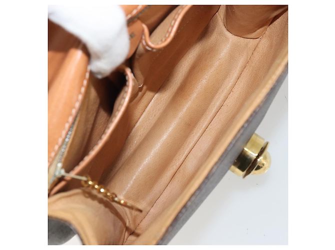Céline Borsa a mano in tela Macadam Star Ball CELINE marrone oro Auth YKZ830A D'oro - vista 11