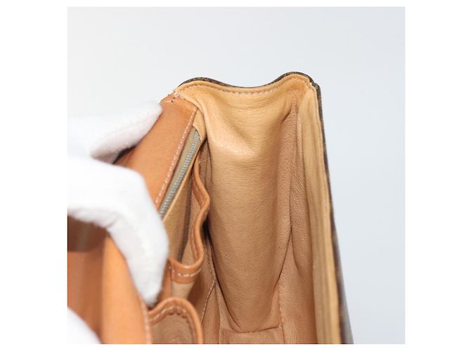 Céline Borsa a mano in tela Macadam Star Ball CELINE marrone oro Auth YKZ830A D'oro - vista 19
